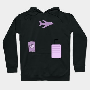 Travel Sticker Pack - pink / purple aesthetic Hoodie